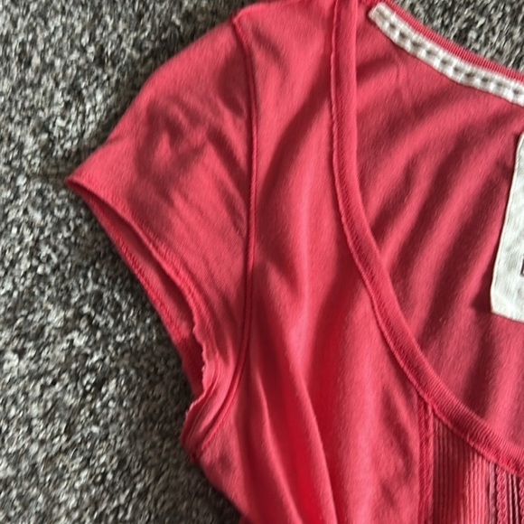 Hollister coral pink vintage Y2K babydoll top - Picture 6 of 10